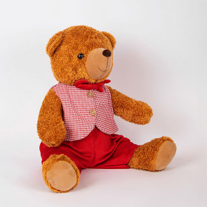 ΑΡΚΟΥΔΑΚΙ ΜΕ ΡΟΖ ΚΑΡΟ ΓΙΛΕΚΟ, ΚΑΘΙΣΤΟ, 40cm