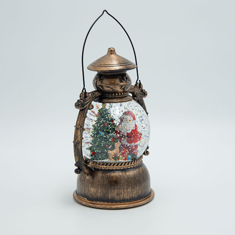 ΦΑΝΑΡΙ ΜΕ ΑΓΙΟ ΒΑΣΙΛΗ, ΜΕ ΝΕΡΟ ΣΤΟ ΕΣΩΤΕΡΙΚΟ, ΦΩΤΙΖΟΜΕΝΟ, ΜΠΑΤΑΡΙΑΣ, TIMER, 14x11x20.50cm