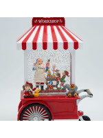 ΕΡΓΑΣΤΗΡΙ ΤΟΥ ΑΓΙΟΥ ΒΑΣΙΛΗ, ΜΕ ΝΕΡΟ ΣΤΟ ΕΣΩΤΕΡΙΚΟ, ΦΩΤΙΖΟΜΕΝΟ, ΜΠΑΤΑΡΙΑΣ, TIMER, 17.5x9x27cm