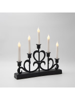 ΜΕΤΑΛΛΙΚΟ ΚΗΡΟΠΗΓΙΟ, ΜΑΥΡΟ, ΤΙΜΕR, ΜΠΑΤΑΡΙΑΣ, 32x5.5x30.5cm