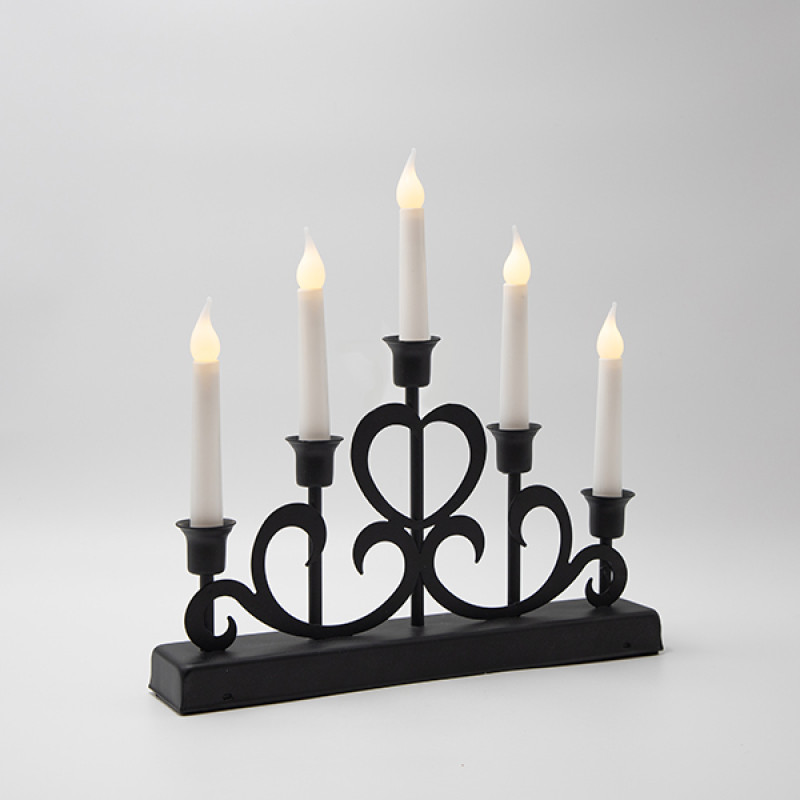 ΜΕΤΑΛΛΙΚΟ ΚΗΡΟΠΗΓΙΟ, ΜΑΥΡΟ, ΤΙΜΕR, ΜΠΑΤΑΡΙΑΣ, 32x5.5x30.5cm