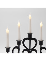 ΜΕΤΑΛΛΙΚΟ ΚΗΡΟΠΗΓΙΟ, ΜΑΥΡΟ, ΤΙΜΕR, ΜΠΑΤΑΡΙΑΣ, 32x5.5x30.5cm