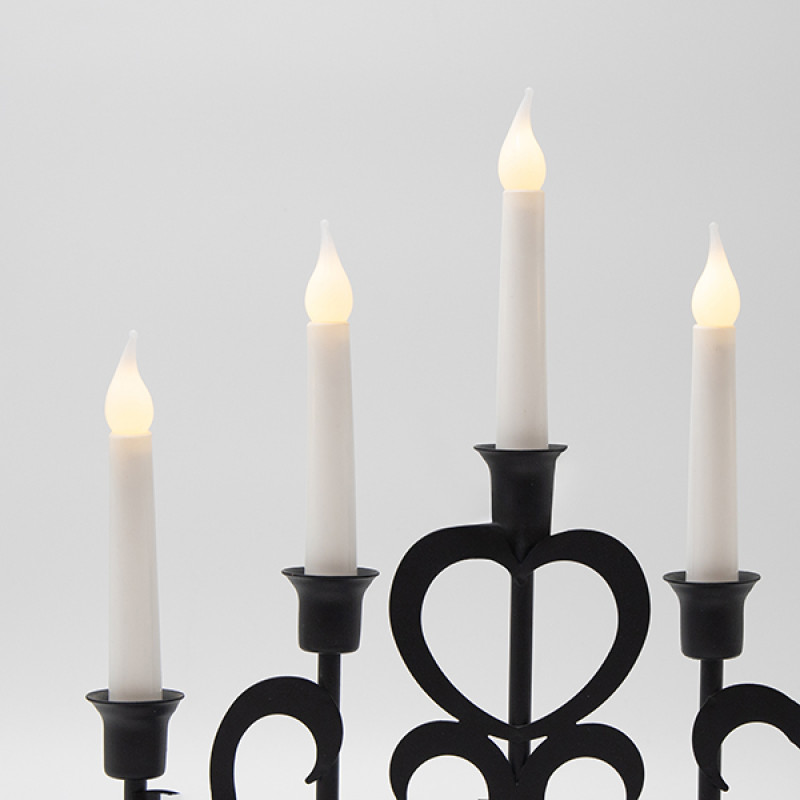 ΜΕΤΑΛΛΙΚΟ ΚΗΡΟΠΗΓΙΟ, ΜΑΥΡΟ, ΤΙΜΕR, ΜΠΑΤΑΡΙΑΣ, 32x5.5x30.5cm