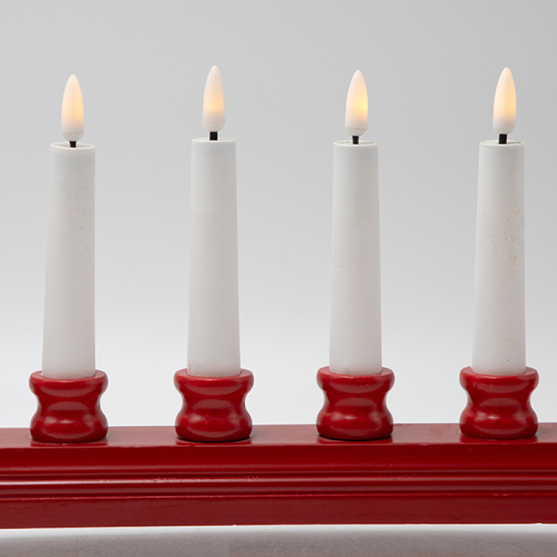 ΞΥΛΙΝΟ ΚΗΡΟΠΗΓΙΟ, ΑΨΙΔΑ, ΚΟΚΚΙΝΟ, TIMER, ΜΠΑΤΑΡΙΑΣ, 39x5.5x18cm