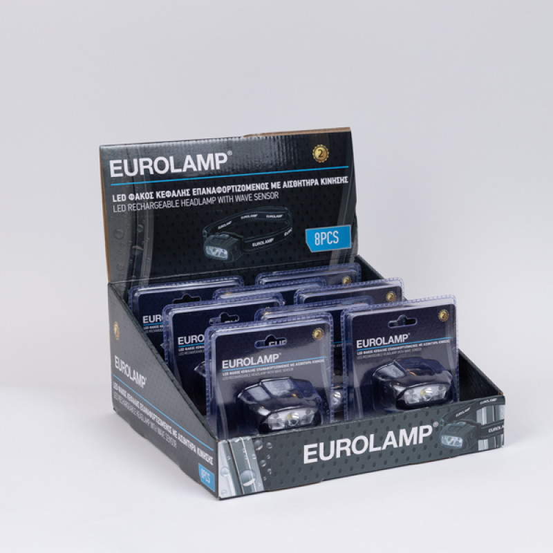LED ΦΑΚΟΣ ΚΕΦΑΛΗΣ ΕΠΑΝΑΦΟΡΤΙΖΟΜΕΝΟΣ ΜΕ ΑΙΣΘΗΤΗΡΑ ΚΙΝΗΣΗΣ